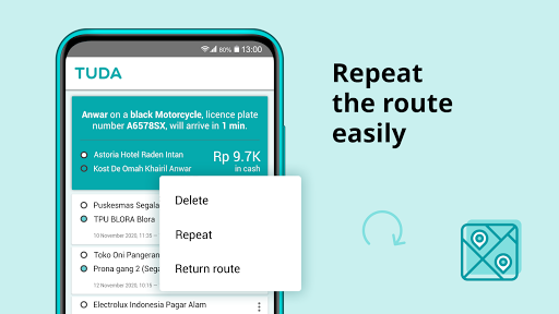 TUDA — order a ride Screenshot 3 - AppWisp.com