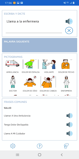 Vista previa de la aplicación