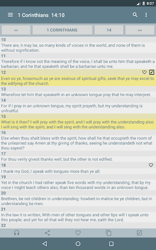 Android application My Offline Bible screenshort