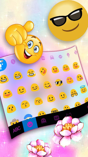 Galaxy Floral Unicorn Keyboard Screen 3