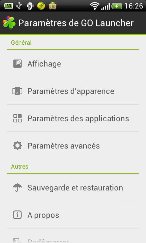 GO LauncherEX French languageのおすすめ画像2