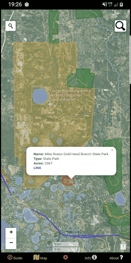 Android application State Parks & Forests Map USA screenshort