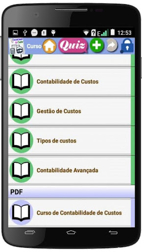 Curso de Contabilidade de Cust Screen 3