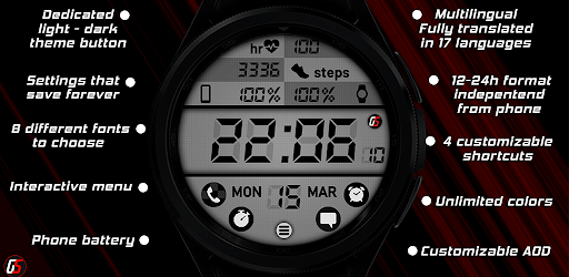 Android application GS Digital 3A Watch Face screenshort