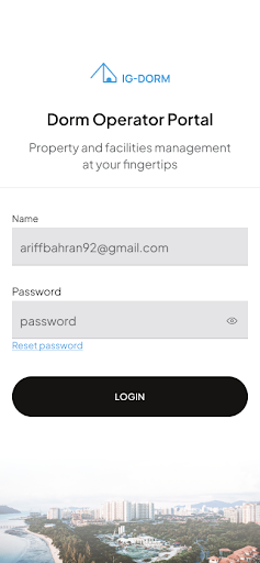 Android application IG-Dorm screenshort