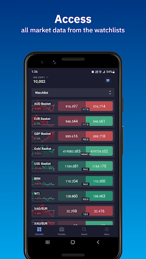 Deriv X: online trading app Screen 2