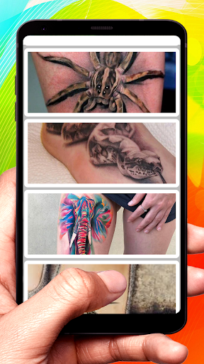 Android application 3d Leg Tattoo Design screenshort