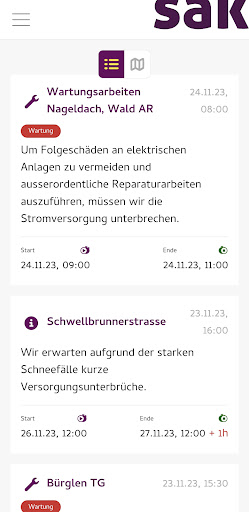 Netzstatus Screen 2