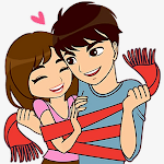 Cover Image of Скачать Animated Couple Story Stickers  APK