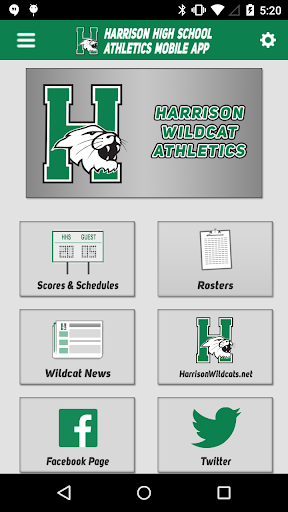 Android application Harrison High School Athletics screenshort