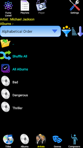 Android application TunesNavi Music Player screenshort