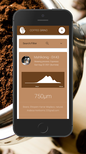Android application Coffee Grind screenshort