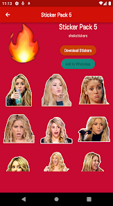 Screenshot 15 Stickers de Shakira android