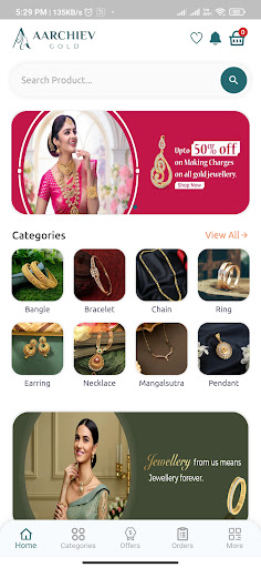 Android application Aarchiev Gold Jewellery Store screenshort