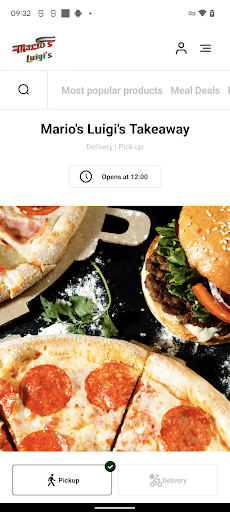 Android application Mario's Luigi's Takeaway screenshort