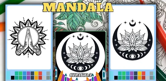 Chakras Mandala Coloring Book