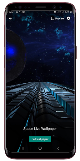 Space Live Wallpaper Screen 2