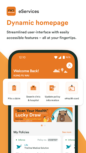Android application FWD eServices HK screenshort