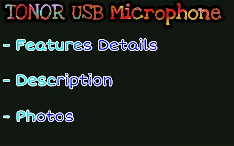 TONOR USB Microphone Guide