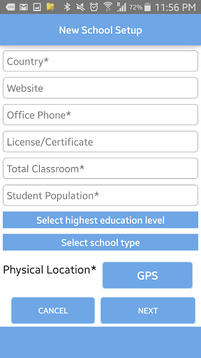 Android application InfoView SIMS screenshort