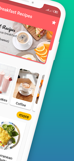 Screenshot of Breakfast Recipes offline