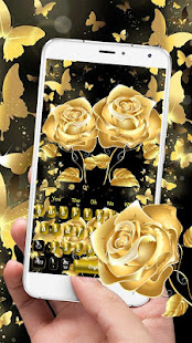 Golden Butterfly Rose Keyboard(圖1)-速報App