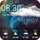 Weather Clock Widget Space icon