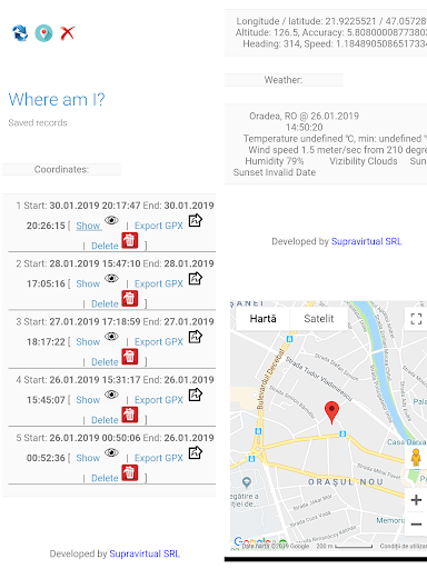 Where am I? GPS tracking app Screen 2