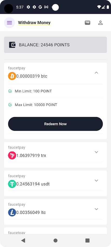 #7. Crypto Faucet Zone (Android) Podle: rc mobile
