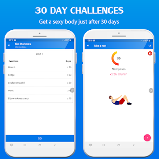 30 Day Home Workouts Screenshot