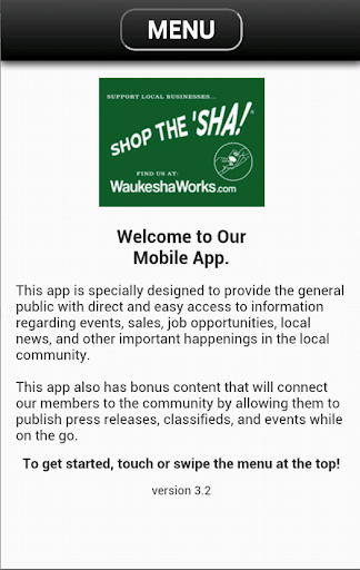 Android application City of Waukesha Chamber screenshort