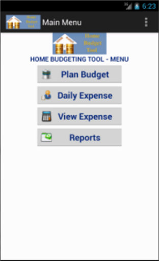 Home Budget Tool Screen 2
