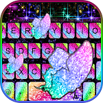 Cover Image of Download Sparkle Rainbow Keyboard Theme  APK