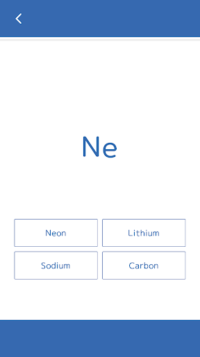 Element Quiz Screen 2