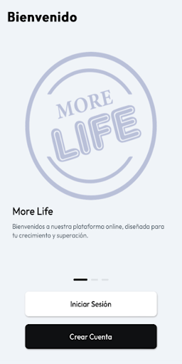 Android application More Life APP Voluntarios screenshort