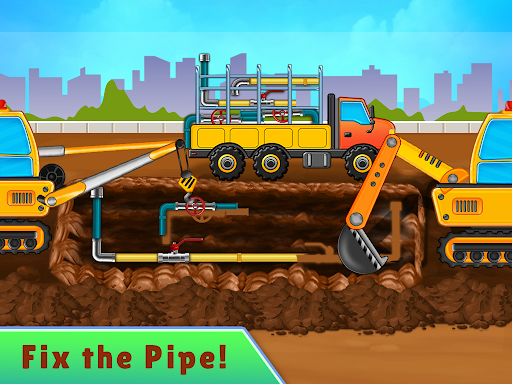 Kids Construction Truck Game 14