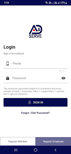Android application VAM screenshort