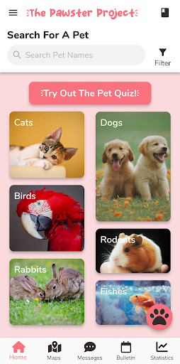 Android application Pawster Project screenshort