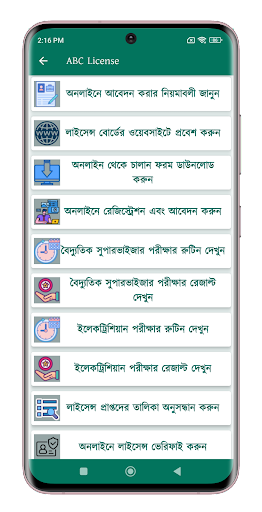 ABC License  এবিসি লাইসেন্স