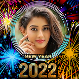 New year photo frame 2022 icon