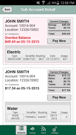 Grundy Electric Cooperative Screen 2
