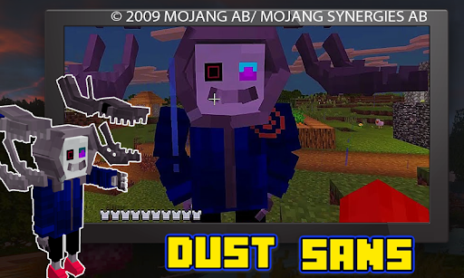 Dust! Sans Minecraft PE Addon