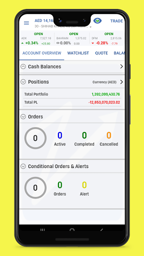 Android application ZagTrader screenshort
