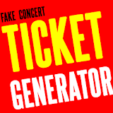 Fake Concert Ticket Generator & Ticket Maker icon