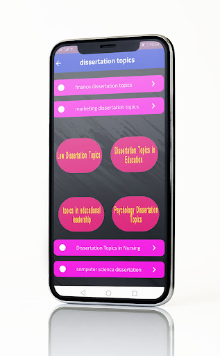 Android application dissertation topics ideas screenshort