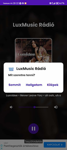 LuxMusic Rádió Magyarország Screen 2