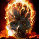 Skull In Flame Live Wallpaper icon