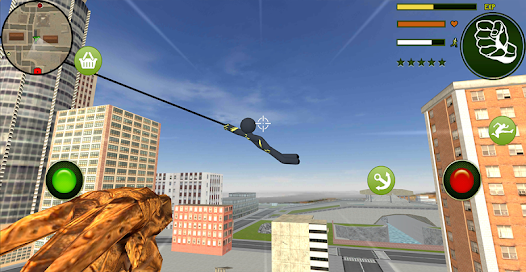 Screenshot 2 Black Panther Stickman Rope He android