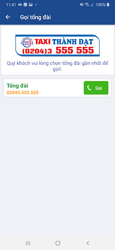 Taxi Thành Đạt Driver Screen 2