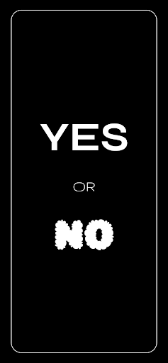 Android application YES or NO screenshort